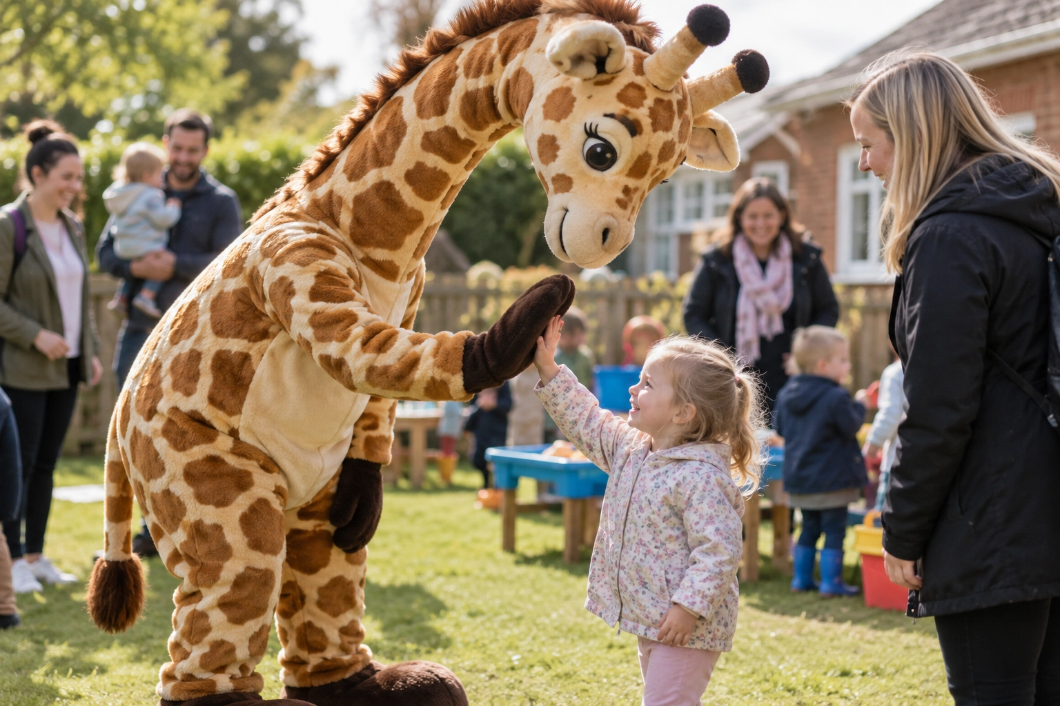Giraffe, Zebra & Elephant Mascot Costumes for Safari Events